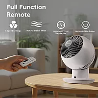 IRIS USA WOOZOO Fan with Remote, Oscillating Fan, Desk Fan, Table Air Circulator