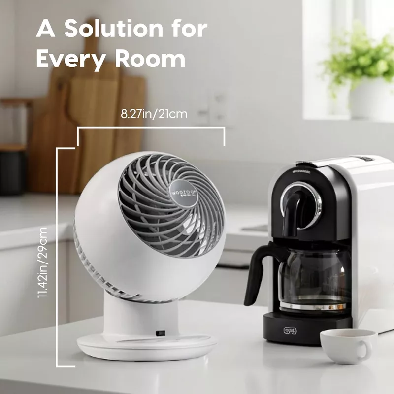 IRIS USA WOOZOO Fan with Remote, Oscillating Fan, Desk Fan, Table Air Circulator