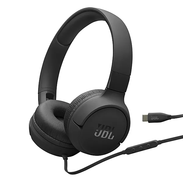 JBL Tune 520C On Ear Type C Wired Headphone, Pure Bass Sound