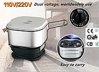Nova TC 1550 350-Watt Travel Cooker (Grey, 1.30 Liters)