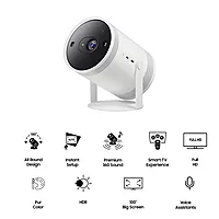 Samsung The Freestyle 2nd Gen Portable Compact Smart LED Projector with FHD Resolution