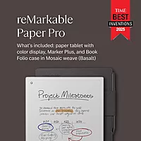 reMarkable Paper Pro Bundle Mosaic Weave Includes 11.8'' Paper Tablet Marker Plus Pen with Eraser